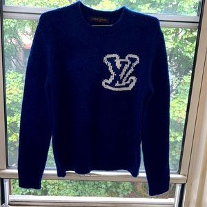 Louis Vuitton Intarsia Crew Neck Sweater